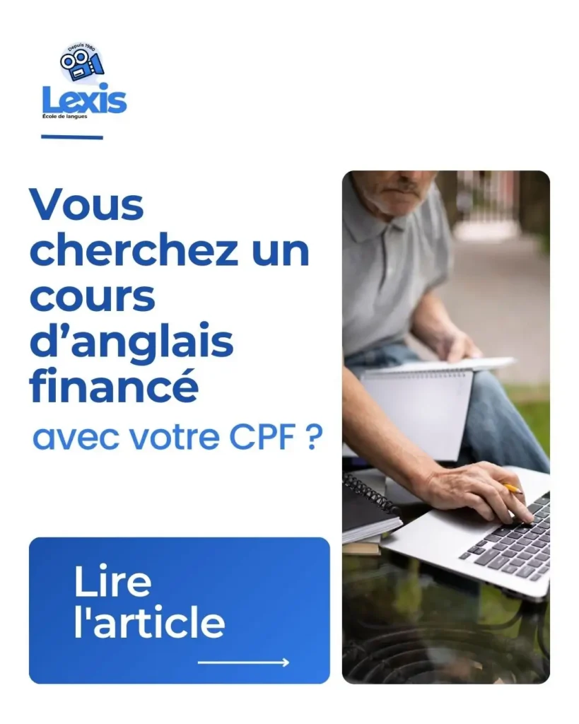 cours d’anglais éligible CPF