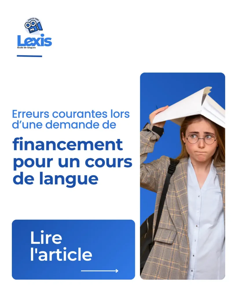 de financement pour un cours de langue